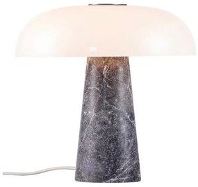 Επιτραπέζιο Φωτιστικό 1xΕ14 Μάρμαρο Γυαλί 32cm Glossy DFTP -2020505010-Γκρι 2020505010