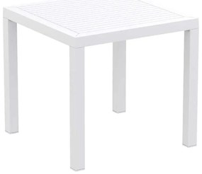 ARES ΤΡΑΠΕΖΙ 80Χ80Χ75εκ. WHITE ΠΟΛ/ΝΙΟΥ
