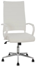 OFFICE CHAIR SUPERIOR ΗΜ1165.02 WHITE PU 62x71,5x113 cm.