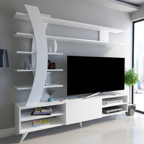 Σύνθεση Τηλεόρασης Λευκό CROFEN 180x29.5x162