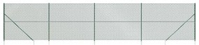 vidaXL Συρματόπλεγμα Περίφραξης Πράσινο 1,4 x 10 μ. με Καρφωτές Βάσεις