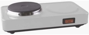Kalko K6622 Επιτραπέζια Εστία Εμαγιέ Μονή Λευκή 450W