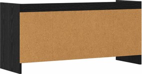 vidaXL Ντουλάπι TV 100 x 33 x 47 εκ Μαύρη Δρυς Επεξεργασμένο Ξύλο