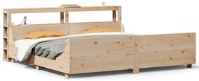 vidaXL Σκελετός Κρεβατιού Χωρίς Στρώμα 180x200 εκ Μασίφ Ξύλο Πεύκου