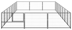 Σπιτάκι Σκύλου Μαύρο 24 μ² Ατσάλινο - Μαύρο