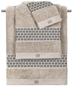 Πετσέτες Vesta (Σετ 3τμχ) Natural Guy Laroche Σετ Πετσέτες 70x140cm 100% Βαμβάκι