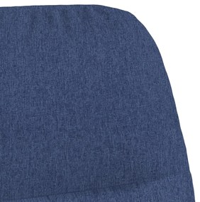 vidaXL Πολυθρόνα Relax Μπλε Υφασμάτινη