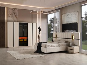 Stewehome Σετ Κρεβατοκάμαρας Κρέμ 160x200 cm