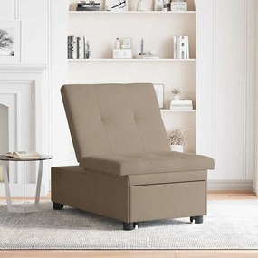 vidaXL Κρεβάτι καναπές με μαξιλάρι Taupe 67 x 194 x 82 εκ Κόντρα πλακέ