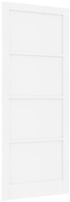 vidaXL Πόρτα Εσωτερικής Χρήσης 'ORKDAL' Λευκή 93x232x4 εκ. Μασίφ Ξύλου Πεύκου