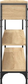 vidaXL Τραπέζι Κονσόλα Sonoma Δρυς 100x25x75 εκ. Επεξεργασμένο Ξύλο