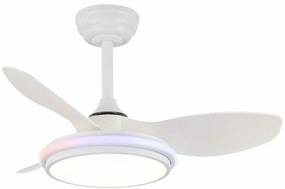 Ανεμιστήρας Οροφής CristalRecord STEL EVO MINI RGB RETRAC Διαφανές