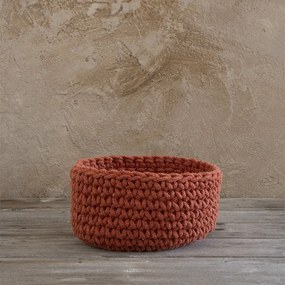 Καλάθι 23x14 Panier Deep Orange Nima Βαμβάκι-Πολυέστερ