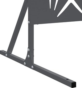 vidaXL Οθόνη Ιδιωτικότητας Ανθρακί 100 x 50 x 180 εκ. Ατσάλι
