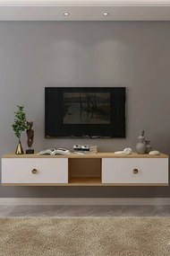 Stewehome Επιτοίχια βάση τηλεόρασης από μοριοσανίδα 150x30x26 cm