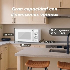 φούρνο μικροκυμάτων Grunkel MW-25MG 900 W 25 L Λευκό