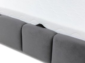 Επενδυμένο κρεβάτι Wizko 140Χ200Χ 112 CM ΜΑΥΡΟ