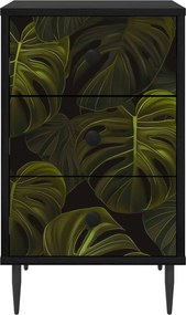 vidaXL Κομοδίνο ELBURG 2 τμχ. Μαύρη Δρυς 36 x 33 x 61 εκ.