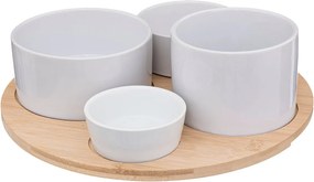 Ορντεβιέρα Σερβιρίσματος 4 Θέσεων (Φ33.5x10) S-D White Bamboo 188411