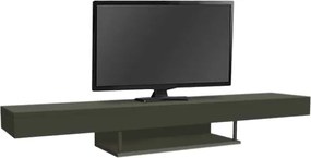 Έπιπλο τηλεόρασης Albares με LED ανθρακί 150x30x22εκ
