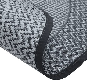 vidaXL Χαλί εξωτερικού χώρου ARAKIL γκρι Ø120 cm PP