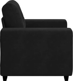 vidaXL Πολυθρόνα Μαύρη Βελούδινη 100x78x80 εκ.