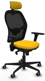 Καρέκλα γραφείου με κεφαλάρι Jorquera Piqueras y Crespo 3D036G2 Κίτρινο