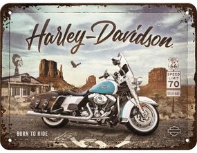 Μεταλλική πινακίδα Harley Davidson - Born to Ride