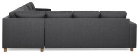 Γωνιακός Καναπές Scandinavian Choice C167, Δρυς, Γκρι, 284x284x80cm, Πόδια: Ξύλο | Epipla1.gr