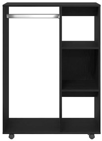 vidaXL Ντουλάπα Μαύρη Δρυς 80x40x110 εκ. από Τεχνητό Ξύλο