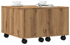 Τραπεζάκι Σαλονιού Αρτισιανή Δρυς 60x60x38 εκ. Επεξ. Ξύλο