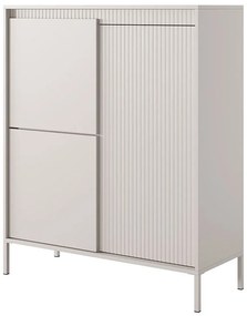 Μπουφές Senso 24_bz 104x124x40cm Beige Μελαμίνη,Μέταλλο