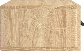 vidaXL Κομοδίνα Επιτοίχια Sonoma Δρυς 35 x 35 x 20 εκ.