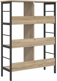 vidaXL Ράφι Βιβλίων Δρύς Sonoma 82 x 32 x 112 εκ. Επεξεργασμένο ξύλο