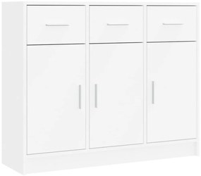 vidaXL Μπουφές Λευκός 91 x 28 x 75 εκ. από Επεξεργασμένο Ξύλο