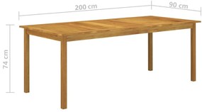 vidaXL Σετ Τραπεζαρίας Κήπου 9 Τεμαχίων Μαύρο