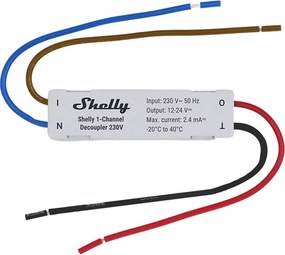 Αποζεύκτης Shelly Αποζεύκτης 1 καναλιού 230V