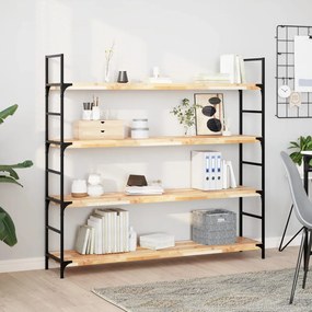 vidaXL Ράφι Κρεμαστό 120x30x4 εκ. Ακατέργαστο Μασίφ Ξύλο Ακακίας
