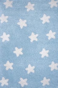 Shaggy παιδικό χαλί Cocoon 8391/30 γαλάζιο με αστεράκια  - Colore Colori 1,70x2,40