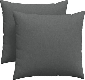vidaXL Μαξιλάρι Καναπέ 2 pcs Σκούρο Γκρι 45 x 45 cm ύφασμα