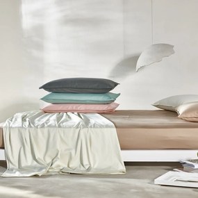 Σεντόνι Opulence 121 Με Λάστιχο Ecru Kentia Queen Size 160x200cm 100% Βαμβακοσατέν