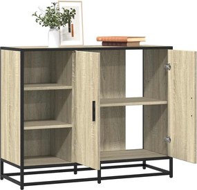 vidaXL Sideboard Sonoma Oak 92x35x76 cm Κατασκευασμένο ξύλο