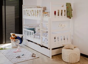 MONIKA 80x160 white bunk bed Lano Furniture