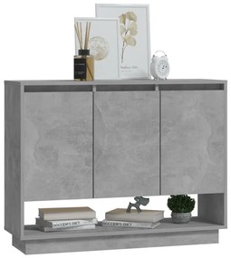 vidaXL Μπουφές Γκρι Σκυροδέματος 97 x 31 x 75 εκ. από Μοριοσανίδα