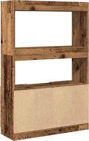 vidaXL Ντουλάπι Όψη Παλαιού Ξύλου 92x33x140 εκ. Επεξεργασμένο Ξύλο