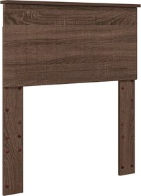 vidaXL Κρεβάτι Αποθήκης Καφέ δρυς 75 x 190 cm Επεξεργασμένο Ξύλο