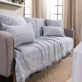 Ριχτάρι Piacenza 05 Blue Teoran Τριθέσιο 180x300cm Βαμβάκι-Πολυέστερ