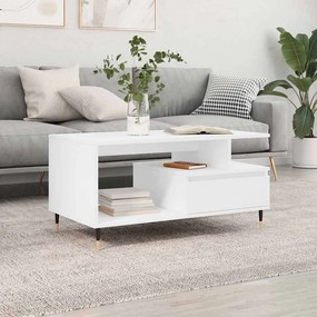 vidaXL Τραπεζάκι Σαλονιού Λευκό 90 x 49 x45 εκ. από Επεξεργασμένο Ξύλο