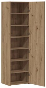 vidaXL Highboard από δρυ 50x42.5x185 εκ. Σχεδιασμένο ξύλο