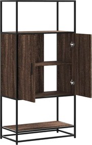 vidaXL Highboard καφέ δρυς Κατασκευασμένο ξύλο και μέταλλο